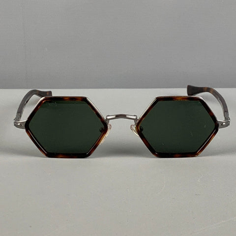 PERSOL Brown Tortoiseshell Acetate Tinted Sunglasses