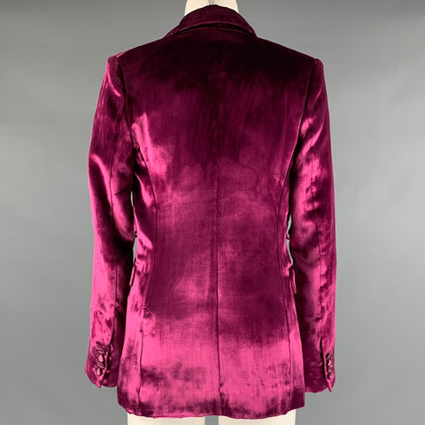 SIES MARJAN Size 2 Magenta Cotton Viscose Jacket