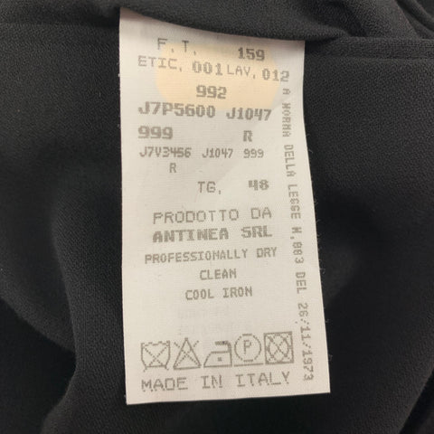 EMPORIO ARMANI Size 32 Black Wool Tuxedo Dress Pants