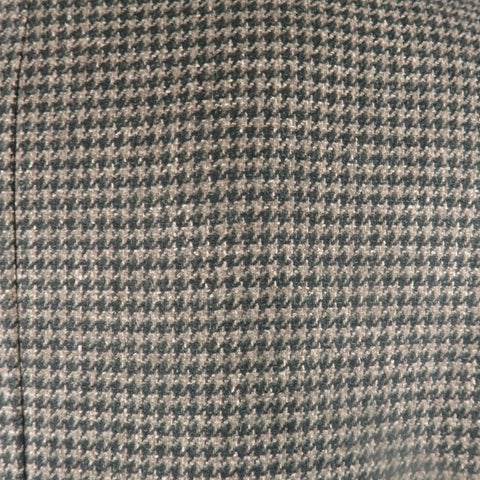 KITON Chest Size 40 Regular Green Houndstooth Cashmere / Silk Sport Coat