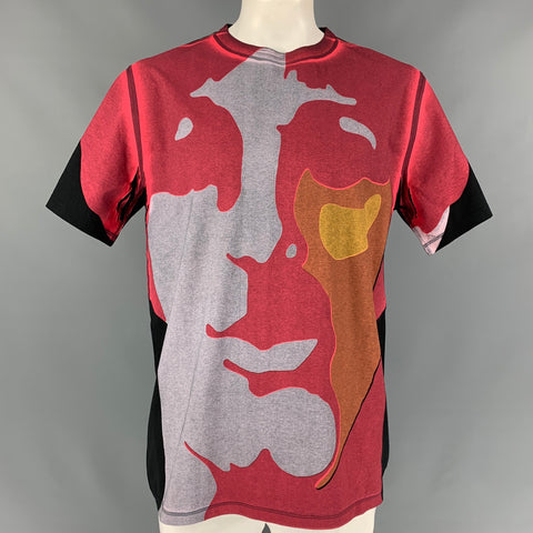 STELLA McCARTNEY x THE BEATLES Talla L Camiseta de algodón con cuello redondo y estampado multicolor