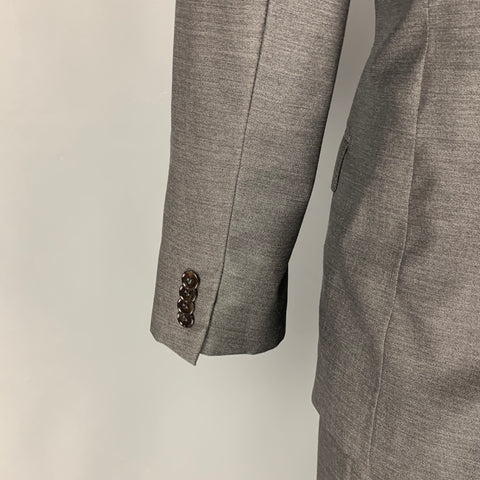 DOLCE & GABBANA Martini Size 42 Regular Dark Gray Wool / Silk 3 Piece Suit