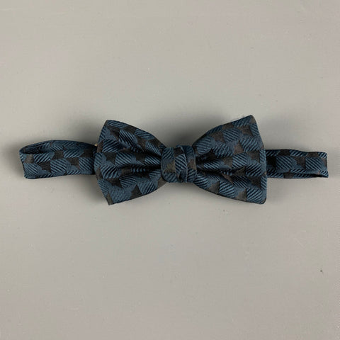Nœud papillon jacquard noir marine VINTAGE
