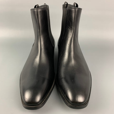 MARC JACOBS Talla 11 Botas Chelsea de cuero negro