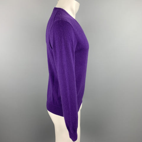 J. CREW Size S Purple Cashmere V-Neck Pullover