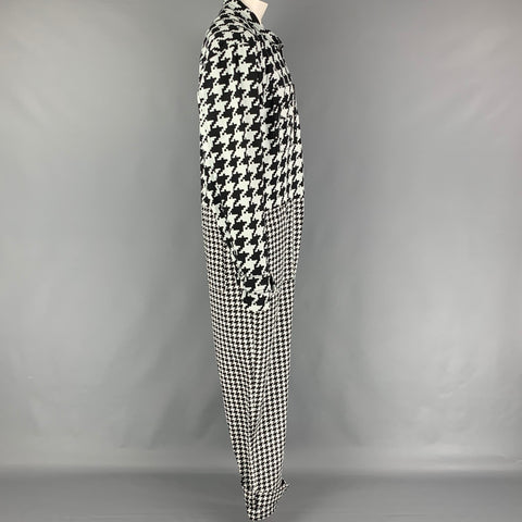 IVY PARK Size XL Black White Houndstooth Cotton Jumpsuit
