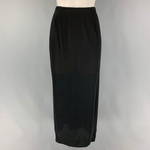 DOLCE & GABBANA Size 4 Black Acetate Blend Single Breasted Skirt Suit