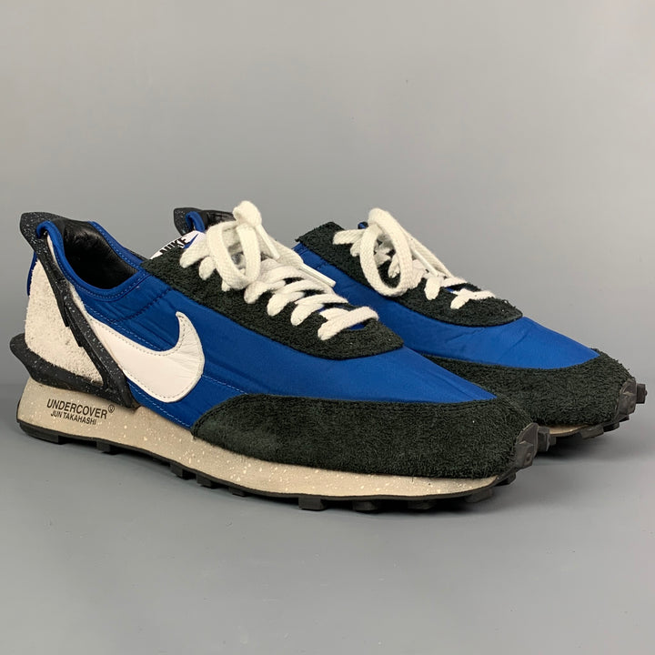 NIKE x UNDERCOVER Size 10.5 Blue & Black Color Block Nylon Daybreak Sneakers