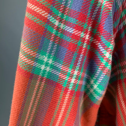 POLO by RALPH LAUREN Size XXL Red Green Plaid Cotton Flannel Long Sleeve Shirt