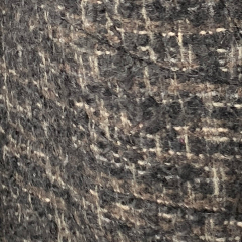 BRIONI Size L Black Grey Tweed Snaps Jacket