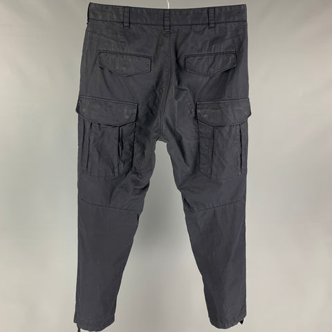 RAG &amp; BONE Pantalon décontracté cargo en coton bleu marine taille 31