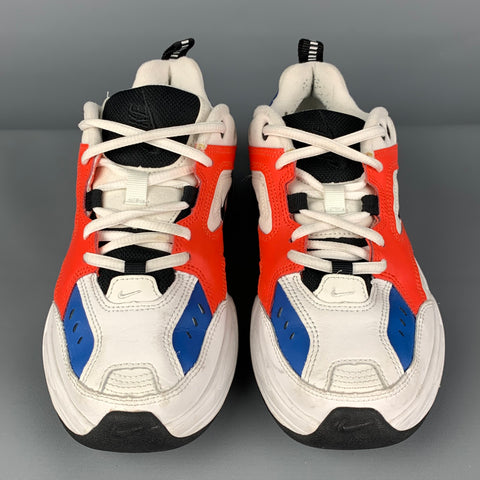 NIKE Size 6.5 White Multi-Color Nylon Lace Up Sneakers
