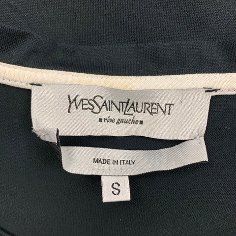 YVES SAINT LAURENT Size S Black Cotton Camisole Top