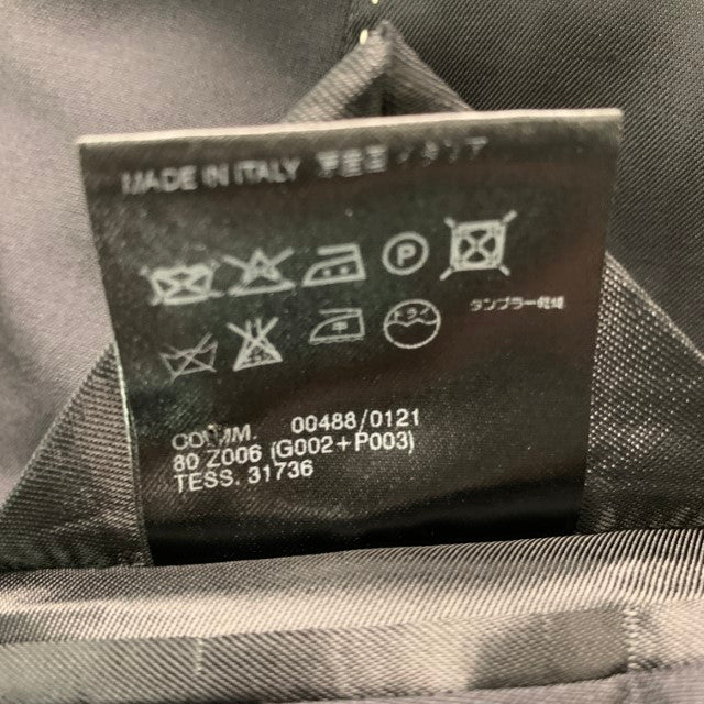 CoSTUME NATIONAL Size 40 Black Solid Wool Silk Notch Lapel Sport Coat