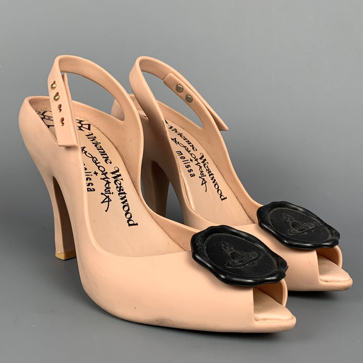 VIVIENNE WESTWOOD Anglomania Talla 6 Zapatos de tacón Melissa de goma rosa