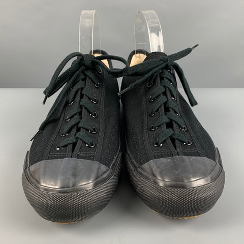 MOONSTAR Size 9 Black Canvas Low Top Sneakers