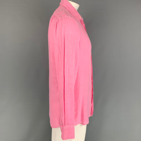 VILEBREQUIN Taille L Chemise à manches longues boutonnée en lin rose