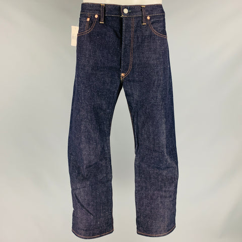 RRL by RALPH LAUREN Size 36 Indigo Contrast Stitch Selvedge Denim Jeans