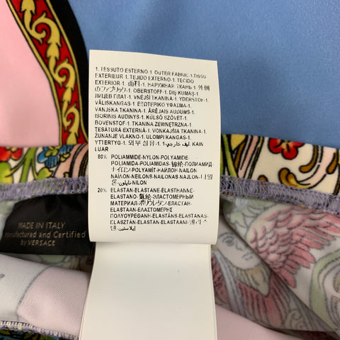 VERSACE 2017 Size 2 Multi-Color Baroque Polyamide Leggings