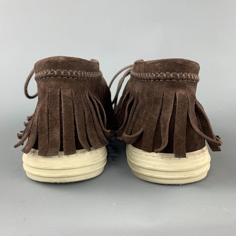 GUCCI Size US 8 Brown Solid Boot Sneakers