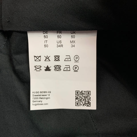 HUGO BOSS Size 34 Burgundy Wool Zip Fly Dress Pants