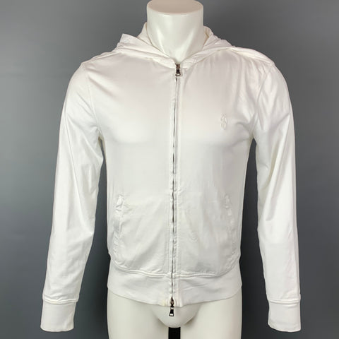 POLO by RALPH LAUREN Sudadera con capucha de algodón Pima blanca Talla S