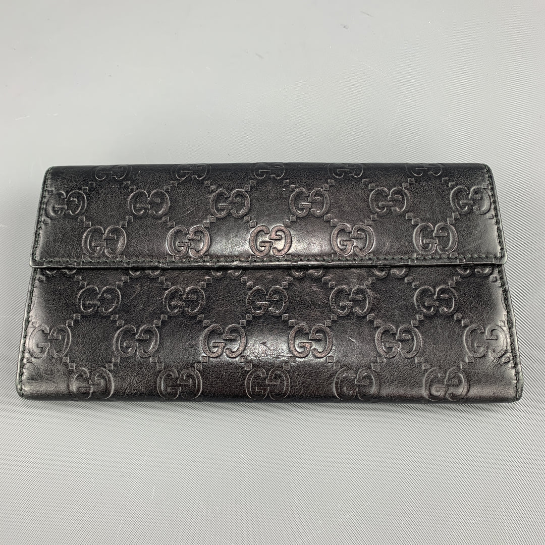 GUCCI wallet 231844/BR Bill Compartment Standard crest leather