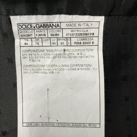 DOLCE & GABBANA Size 44  Purple/ Blue Squares Silk &  Polyester Vest