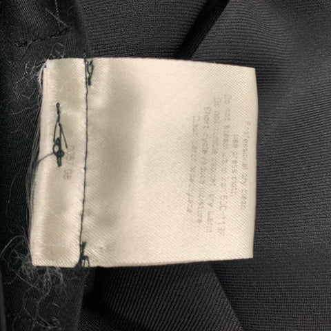 CALVIN KLEIN COLLECTION Size 38 Black Solid Wool Peak Lapel 32 32 Tuxedo