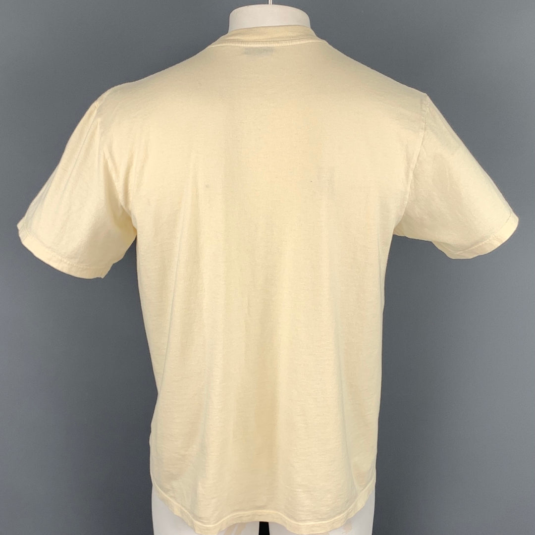 JOHN ELLIOTT Size XL Beige Cotton Short Sleeve T-shirt