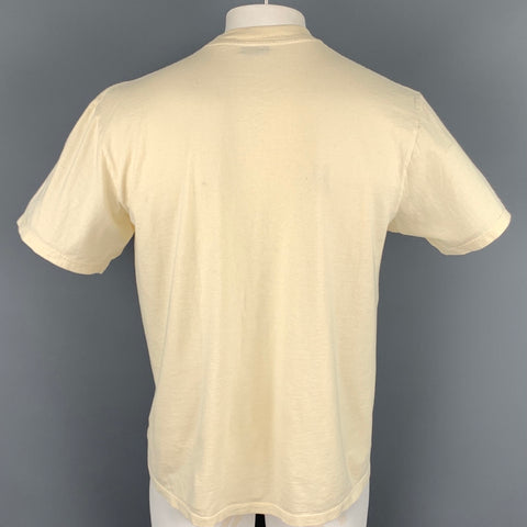 JOHN ELLIOTT Size XL Beige Cotton Short Sleeve T-shirt