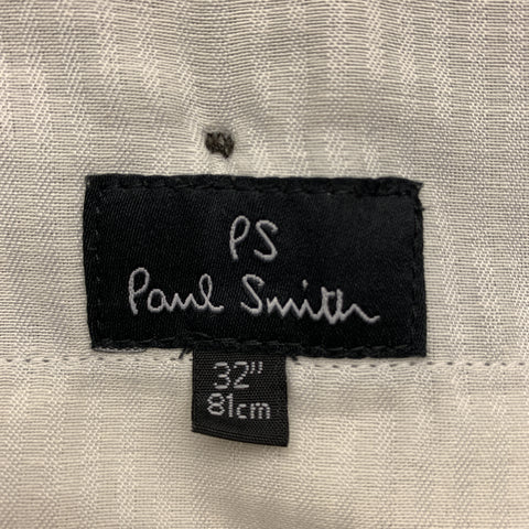 PS by PAUL SMITH Size 32 Heather Gray Wool Flat Front Dress Pants