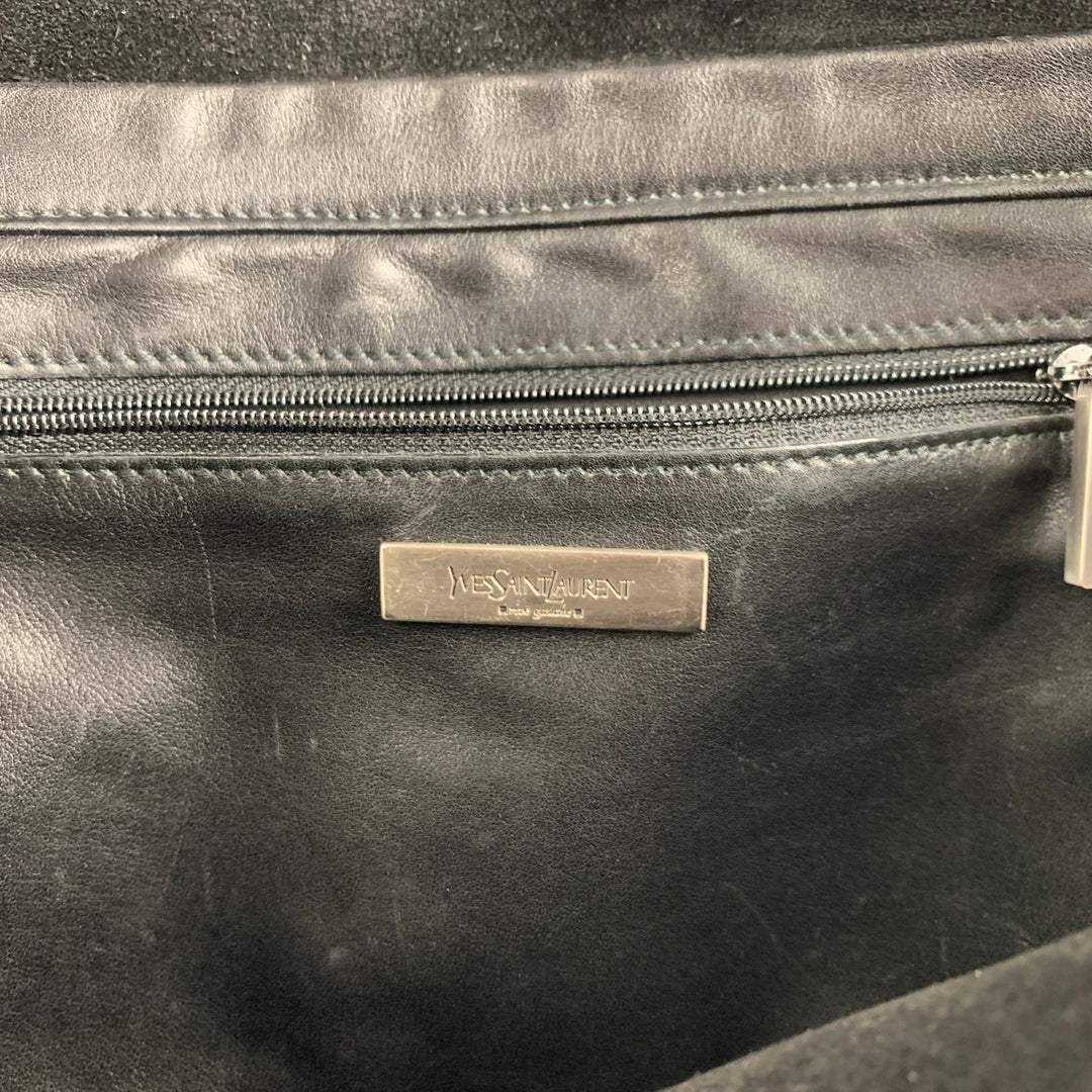 YVES SAINT LAURENT Bolso bandolera de piel de ante negro