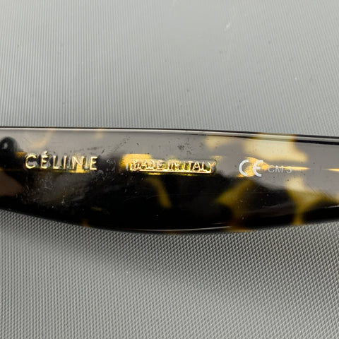 Lunettes de soleil carrées en acétate marron CELINE