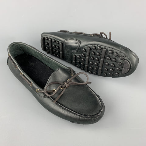 COLE HAAN Size 8.5 Black Leather Drivers Loafers