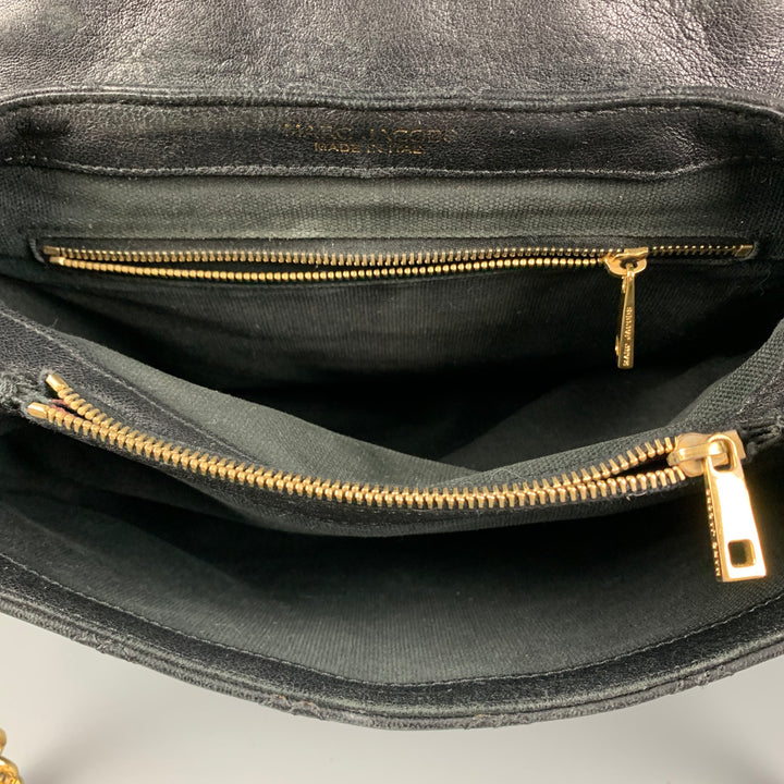 MARC JACOBS Black Quilted Leather Cross Body Handbag