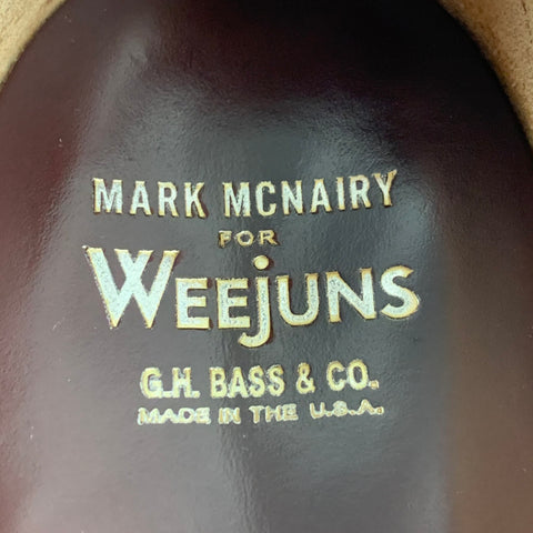 BASS Size 7 Burgundy Leather Penny Loafers