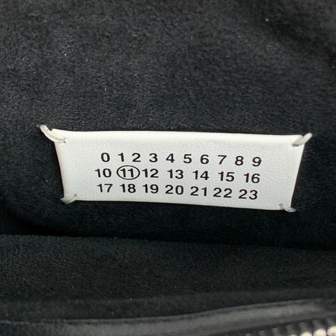 MAISON MARGIELA Black Embossed Leather Briefcase Bag