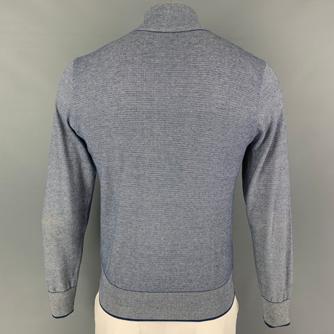 HACKETT LONDON Size S Blue White Stripe Cotton Half Zip Pullover
