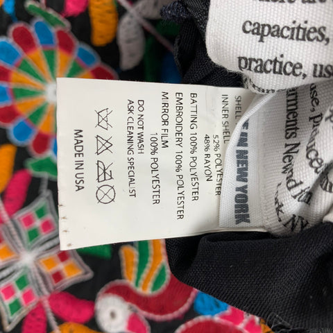 ENGINEERED GARMENTS Size 36 Multi-Color Embroidery Cotton Vest