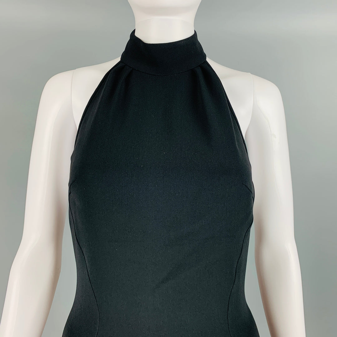 STELLA McCARTNEY Size 2 Black Viscose Blend Halter Above Knee Dress  Sui  Generis Designer Consignment