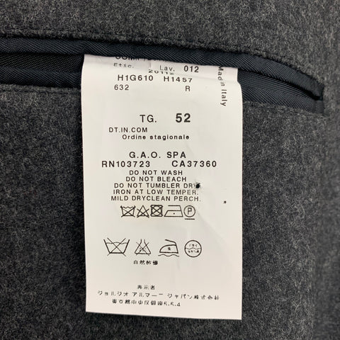 EMPORIO ARMANI Taille 42 Manteau de sport en polyamide et laine chinée anthracite