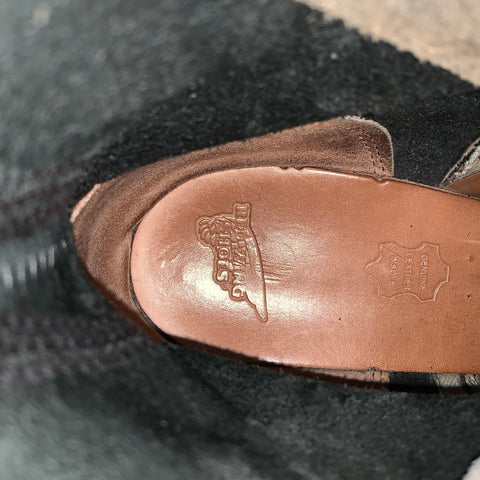 RED WING Taille 9 Bottes en cuir à surpiqûres noires noires