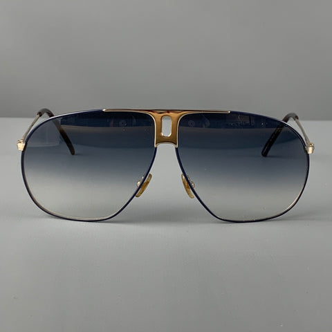 YVES SAINT LAURENT Gafas de sol de metal negro plateado