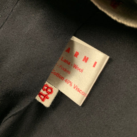 MARNI Size 32 Gray Cotton Viscose Dress Pants