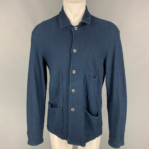 45rpm Size XXL Navy Knit Cotton Cardigan
