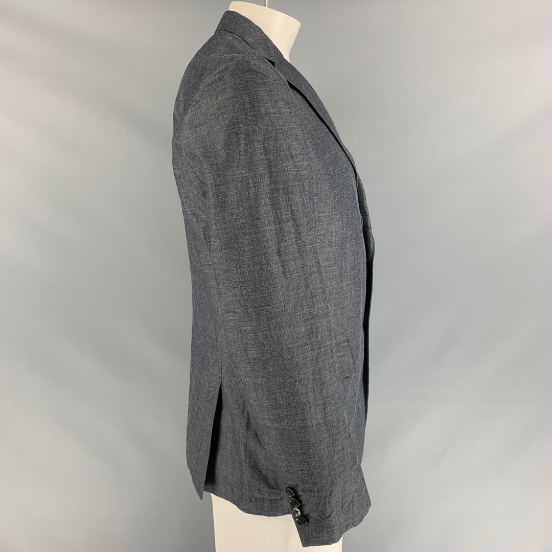 HUGO BOSS Chest Size 40 Regular Grey Polyester Sport Coat