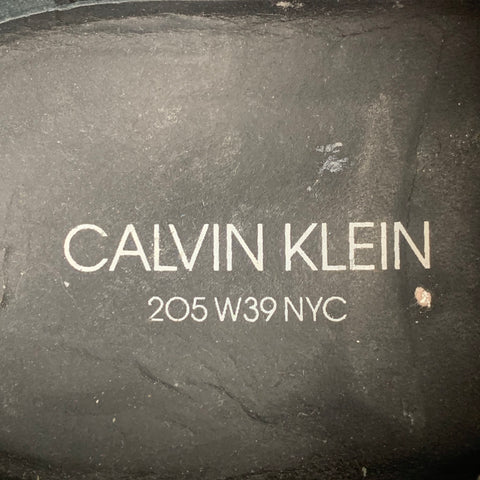 CALVIN KLEIN 205W39NYC Size 11 White Leather Lace Up Shoes