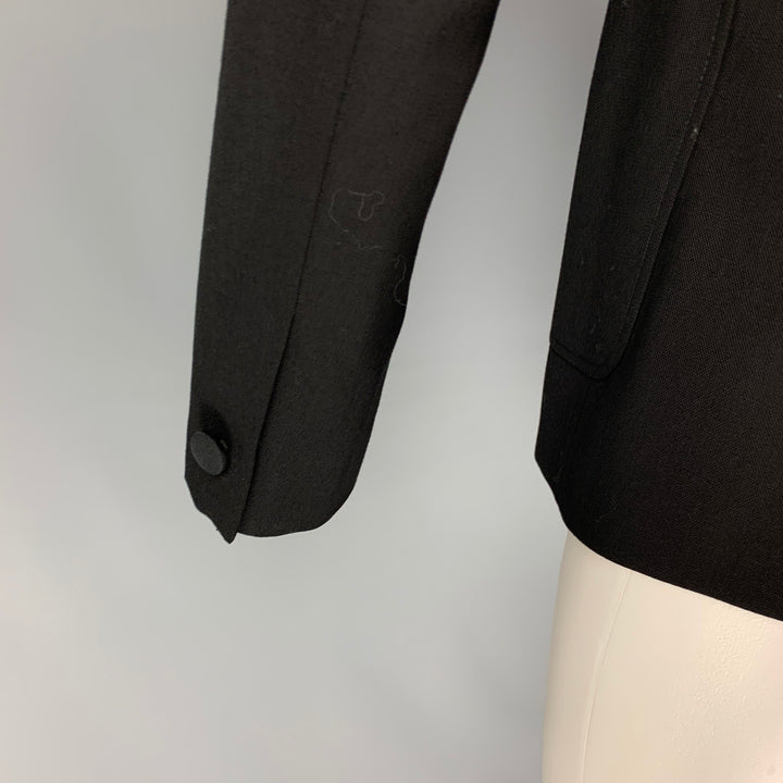 BAND OF OUTSIDERS Taille 36 Manteau de sport à col châle en laine noire