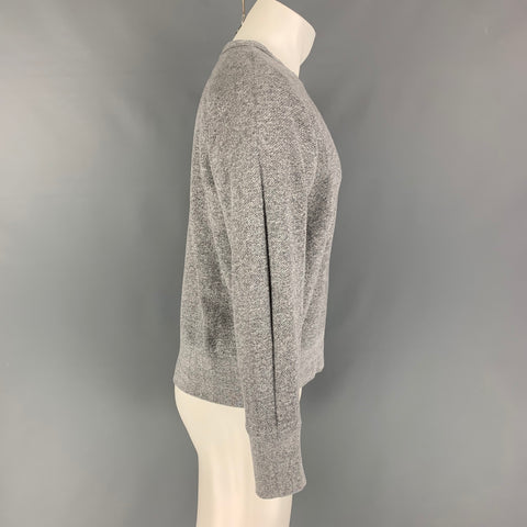 OUR LEGACY Size M Grey Heather Cotton Crew-Neck Sweatshirt